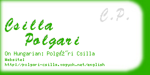 csilla polgari business card